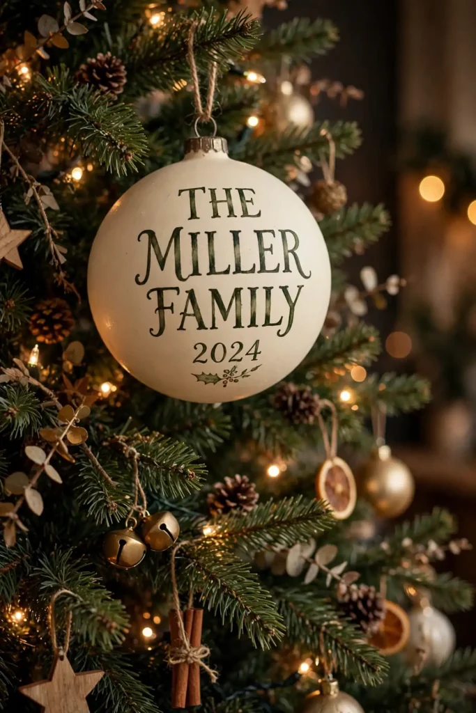 personalized family ornaments