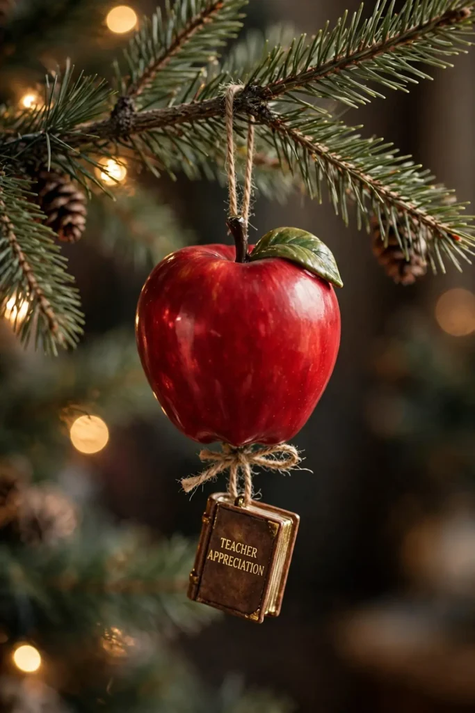 personalized teacher ornament