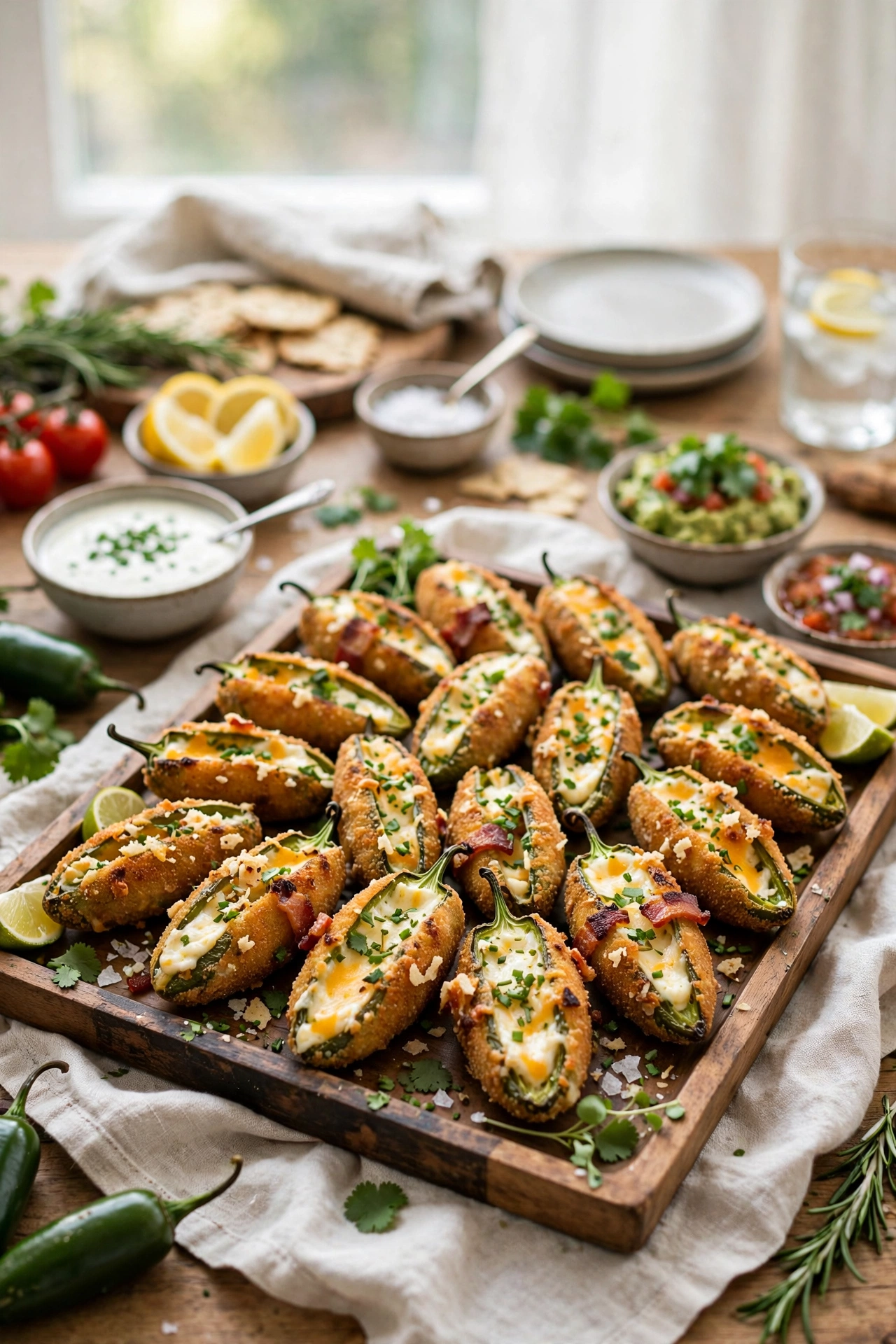 jalapeno poppers on baking tray