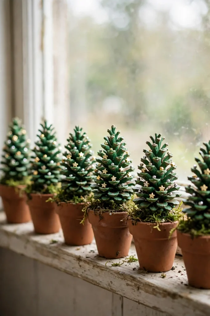 mini pine cones for crafts christmas tree