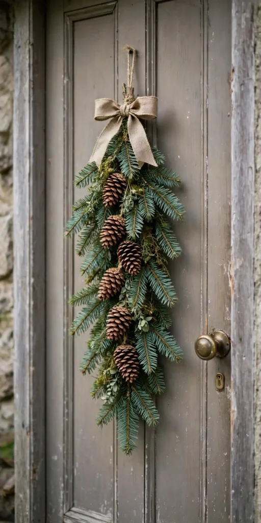 pine cone hanging decorations swag