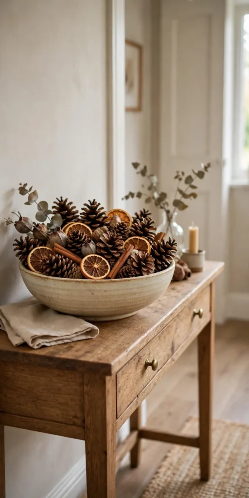 pine cone decorations scented cinnamon