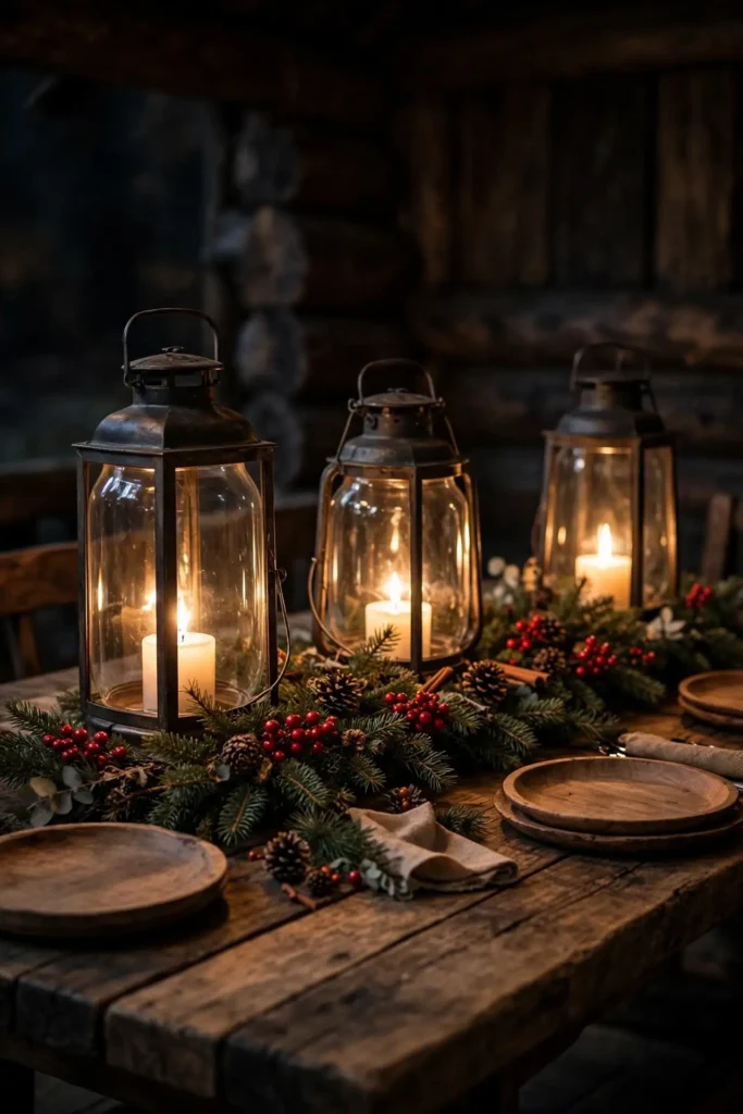 christmas centerpiece rustic