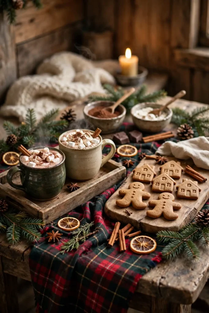 farmhouse christmas table