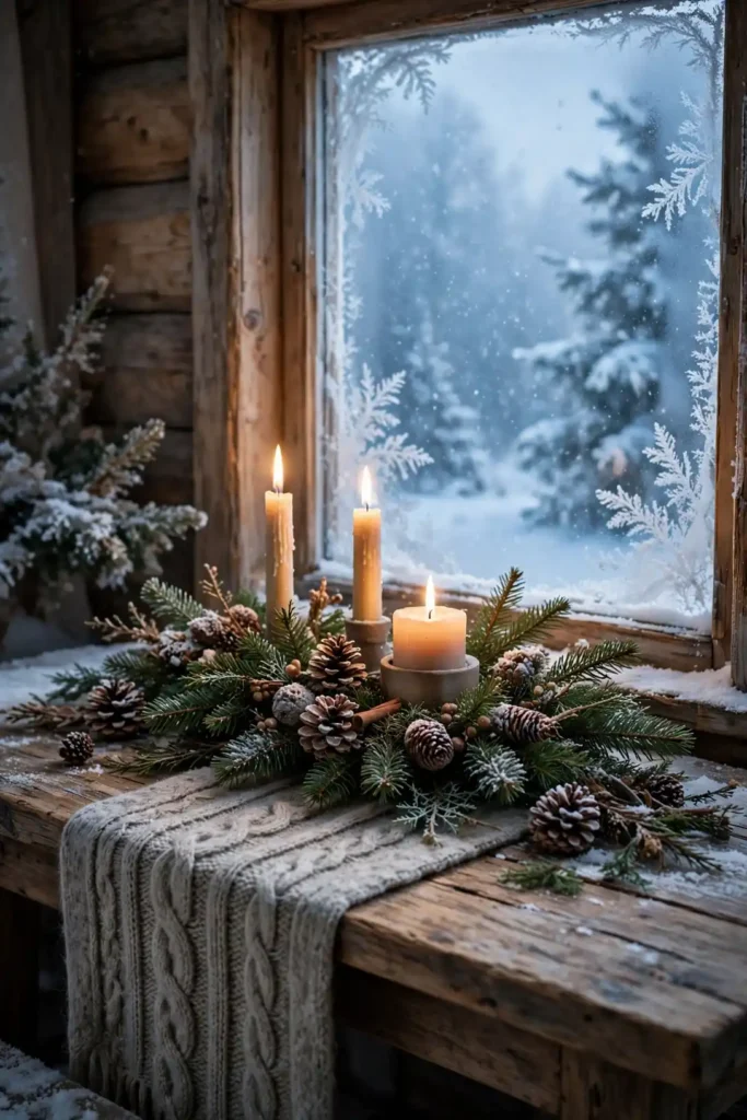 woodland christmas table