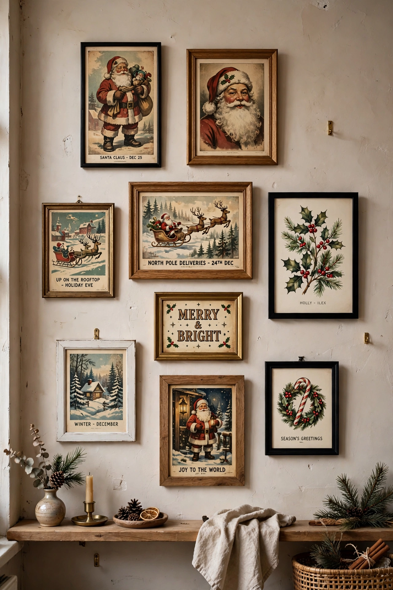 christmas wall art gallery studio