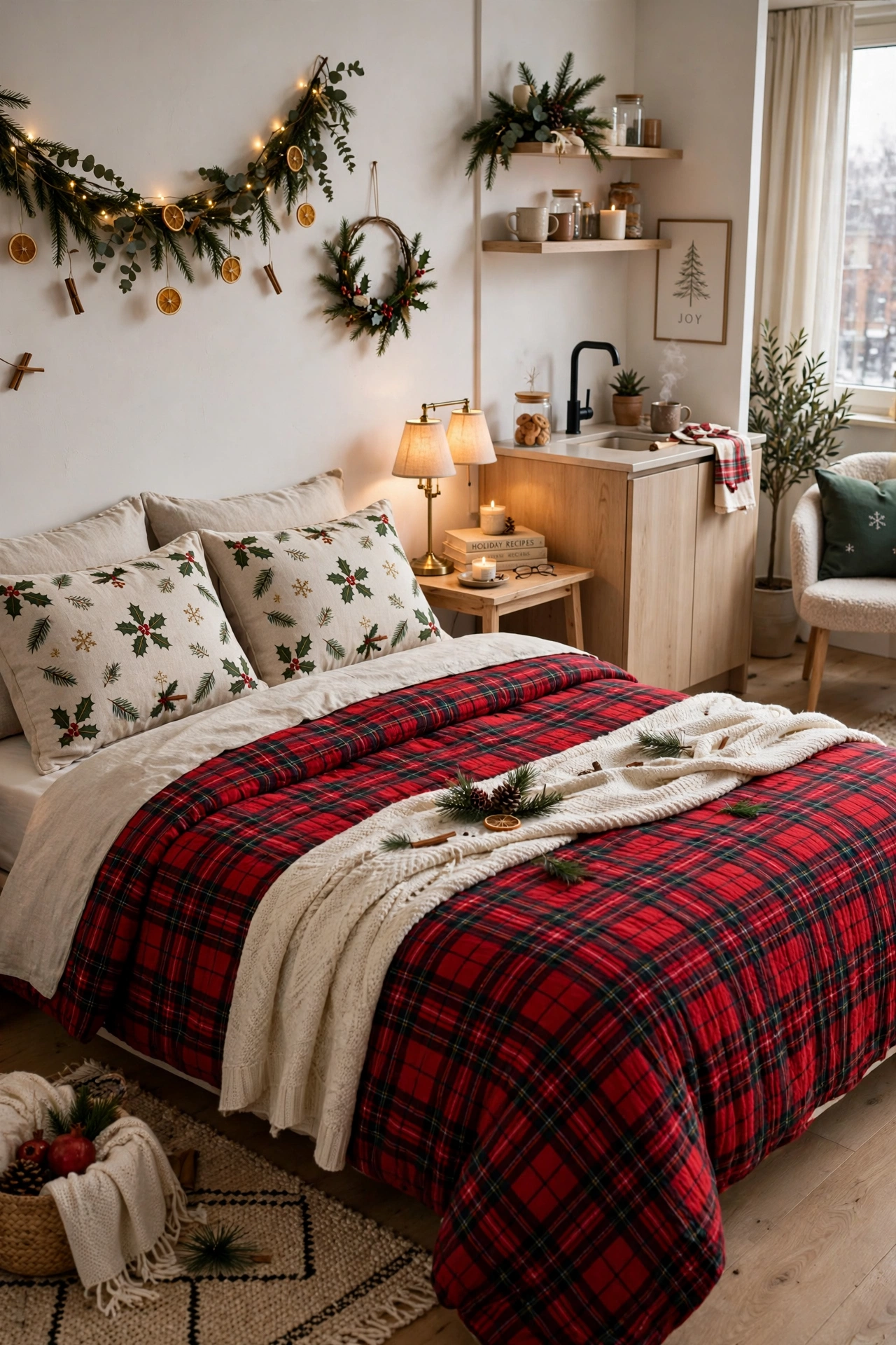 christmas bedding duvet studio apartment
