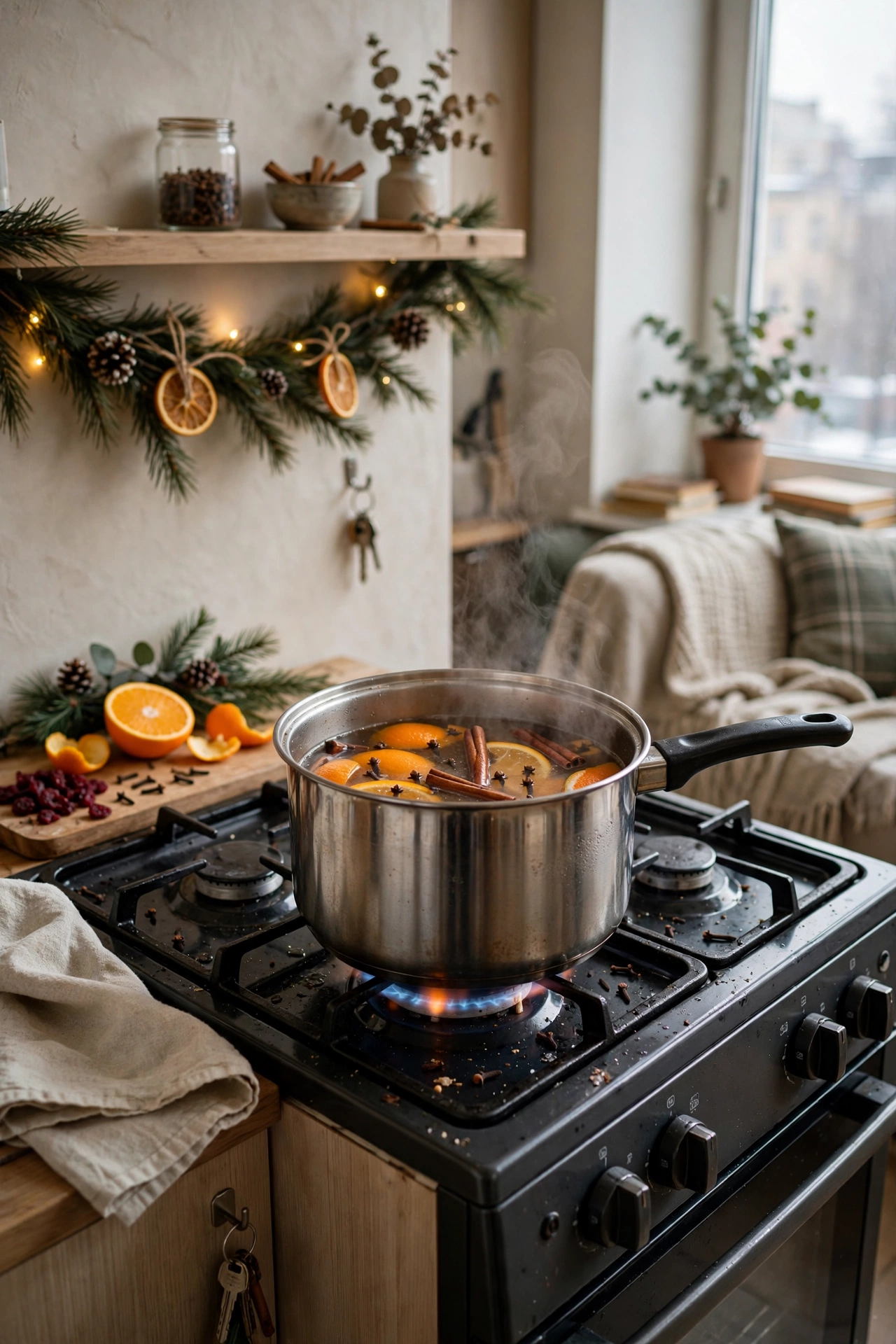 christmas scent studio apartment pine
