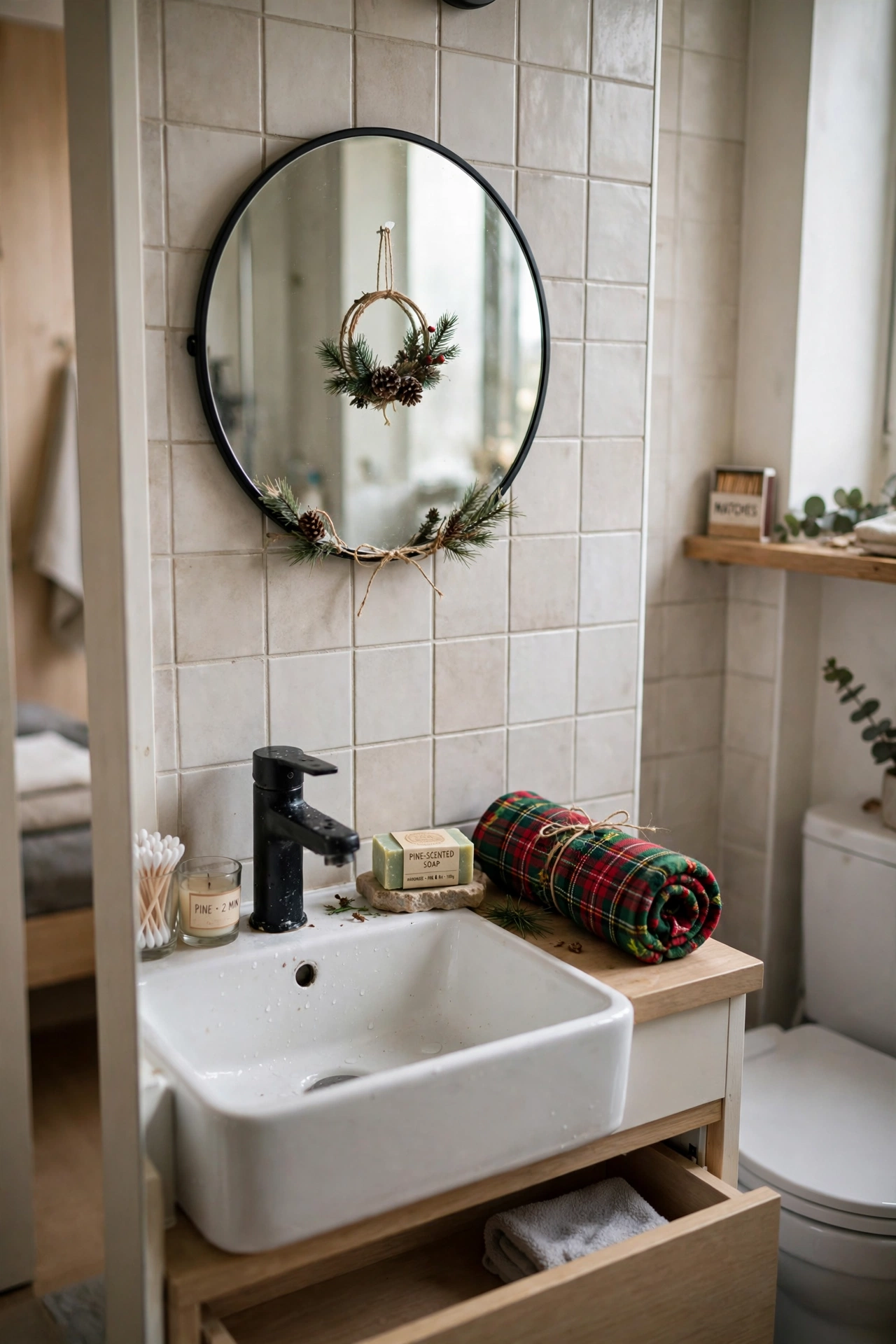 christmas bathroom studio small touch