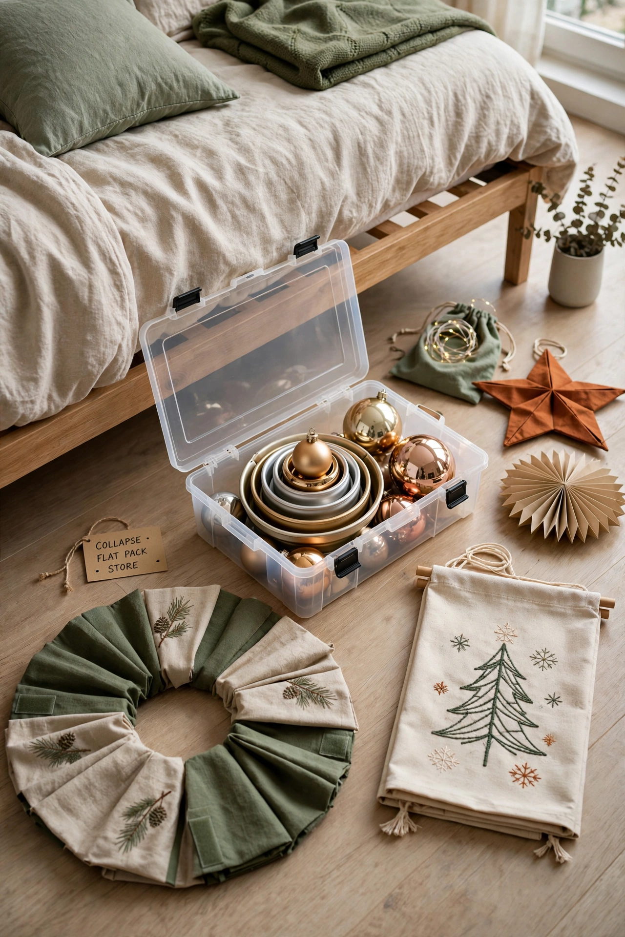 christmas collapsible decor studio storage
