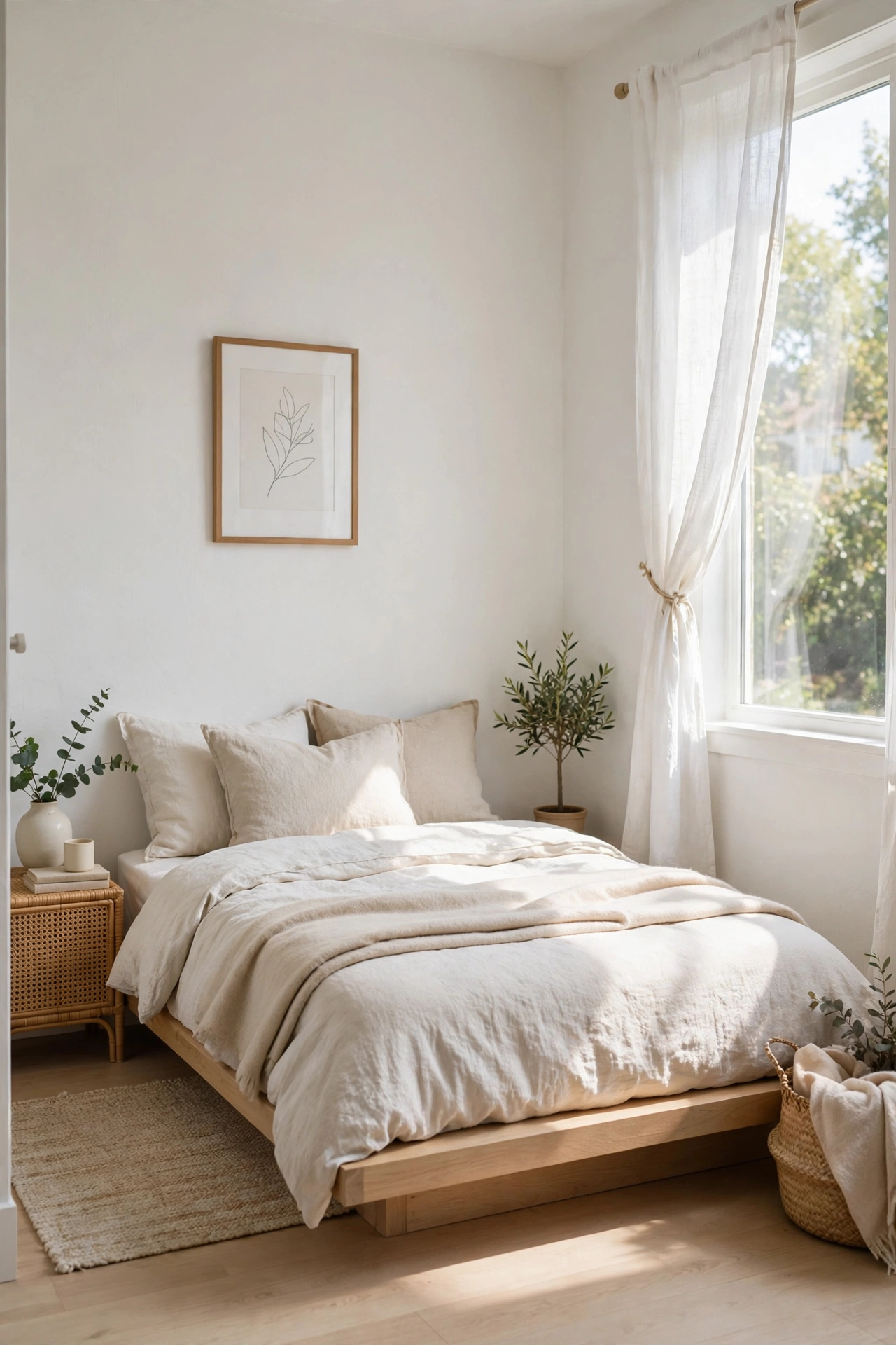 low platform bed small bedroom spacious