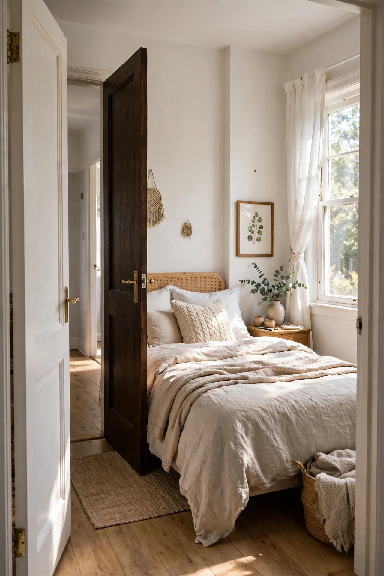 clear walkway bedroom door opening