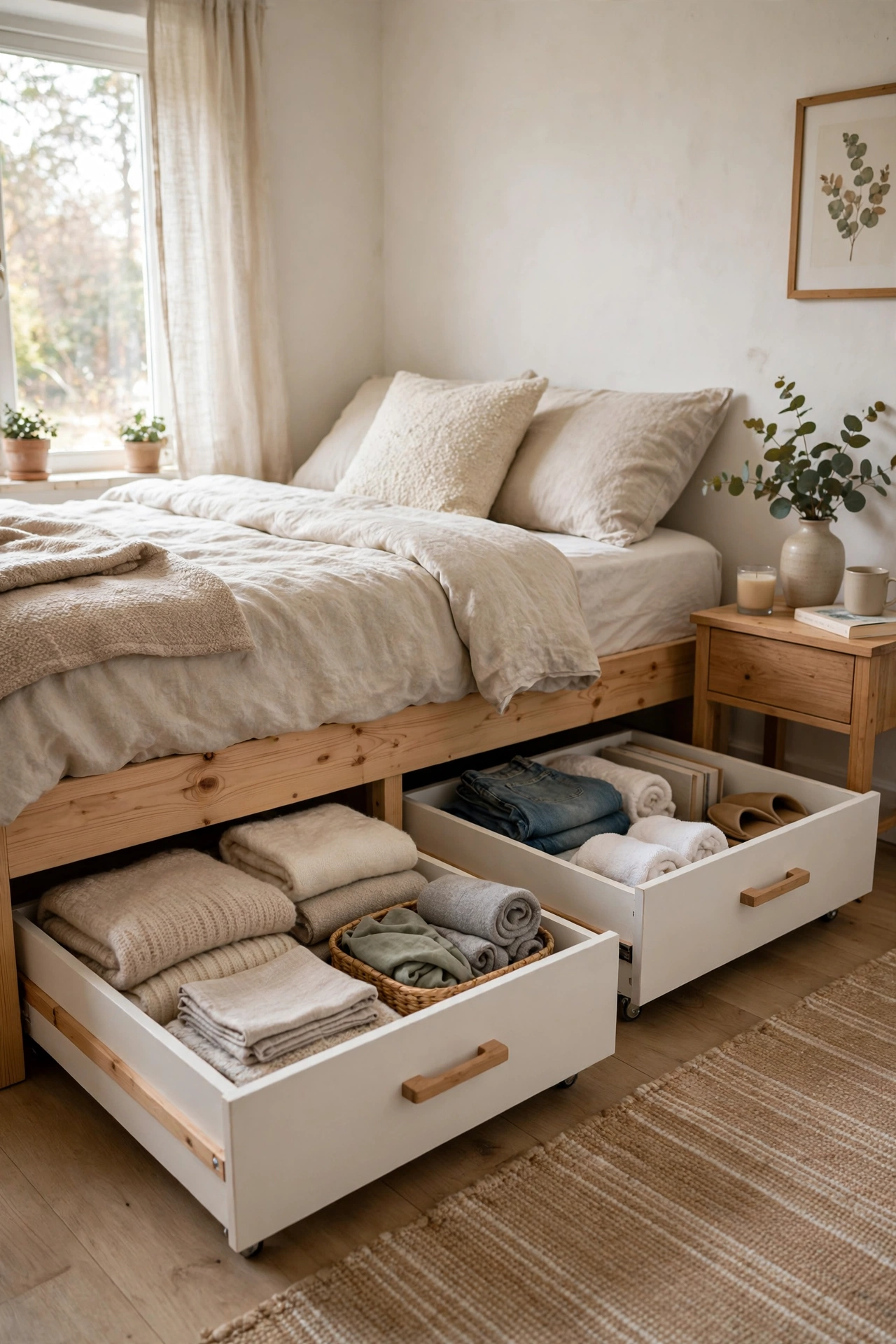under bed storage drawers small bedroom