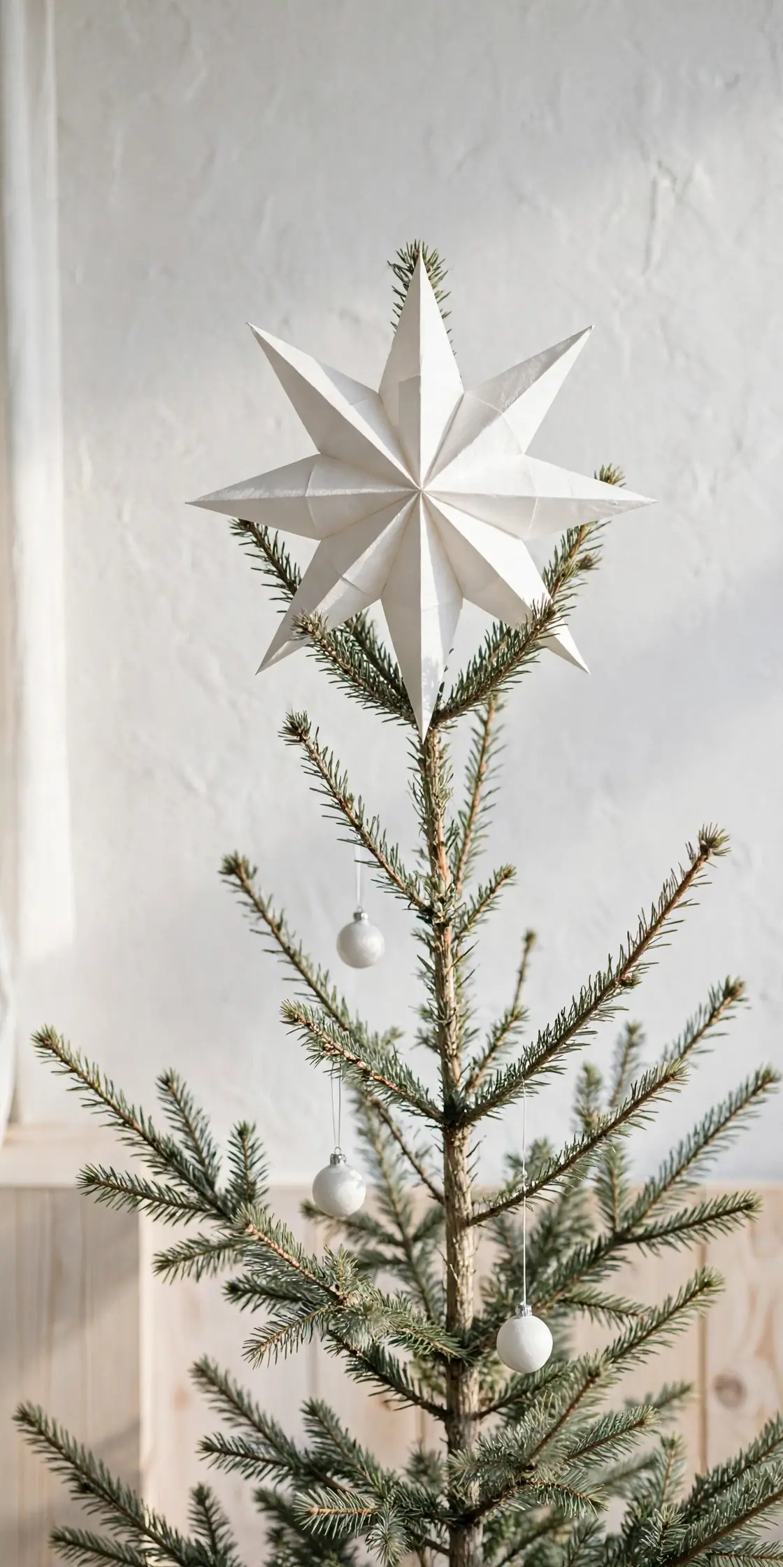 scandinavian christmas ornaments paper star topper