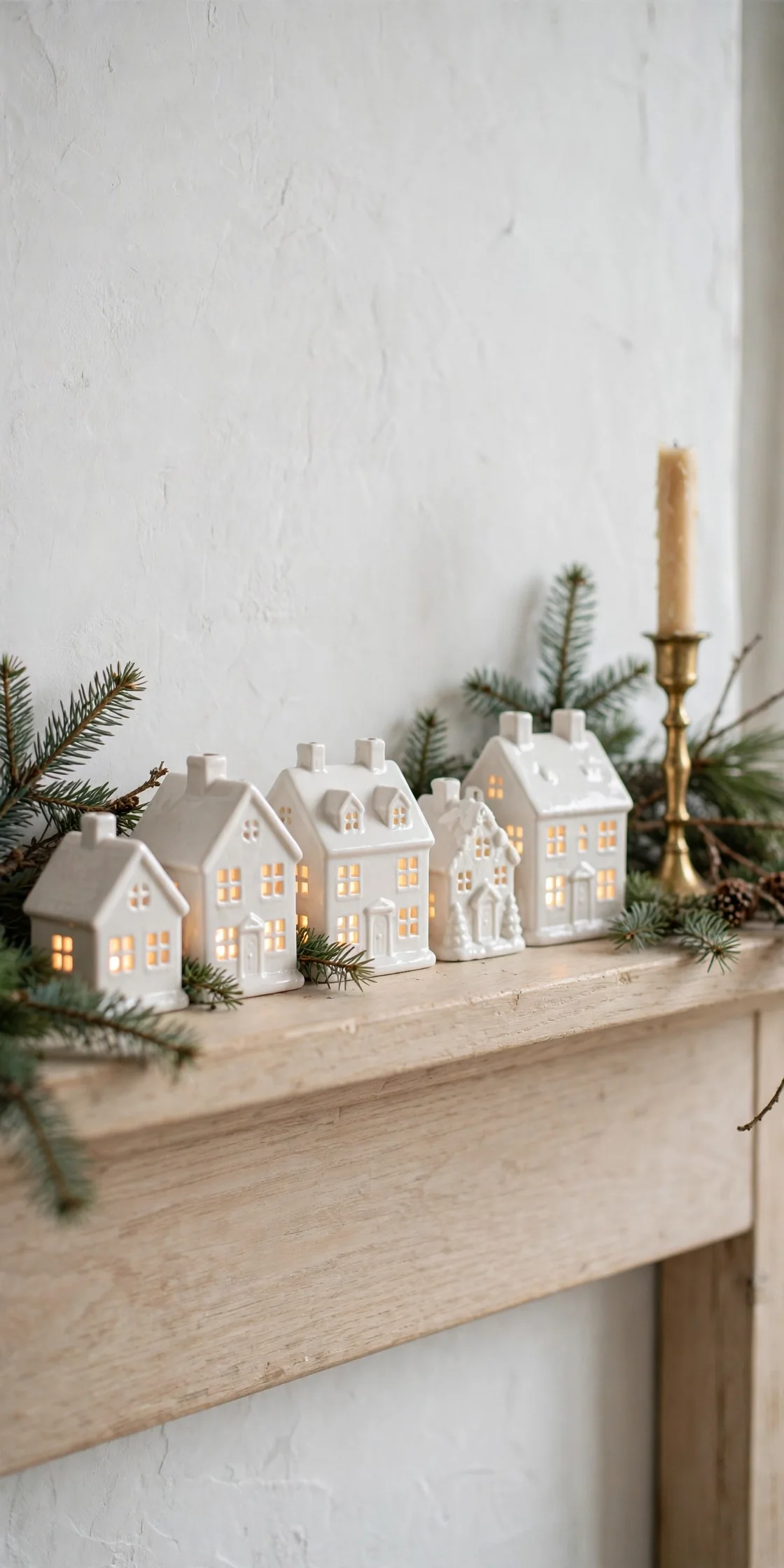 swedish christmas decorations ceramic village houses