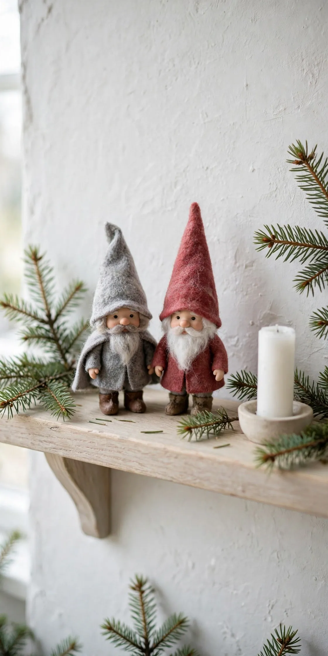 swedish christmas decorations tomte gnomes shelf