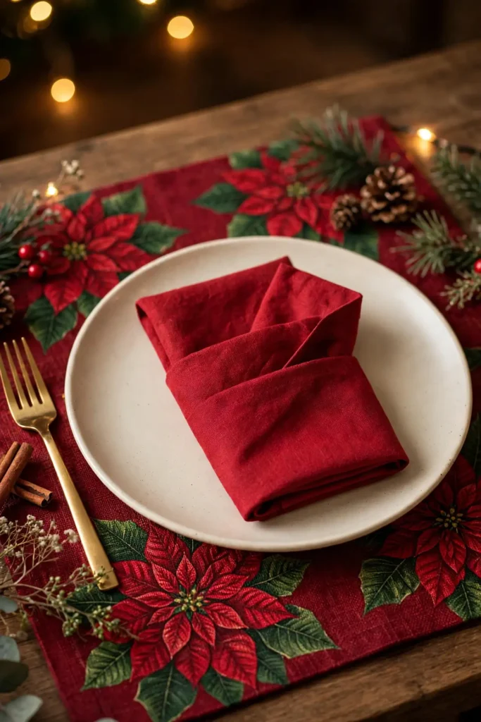 poinsettia placemats