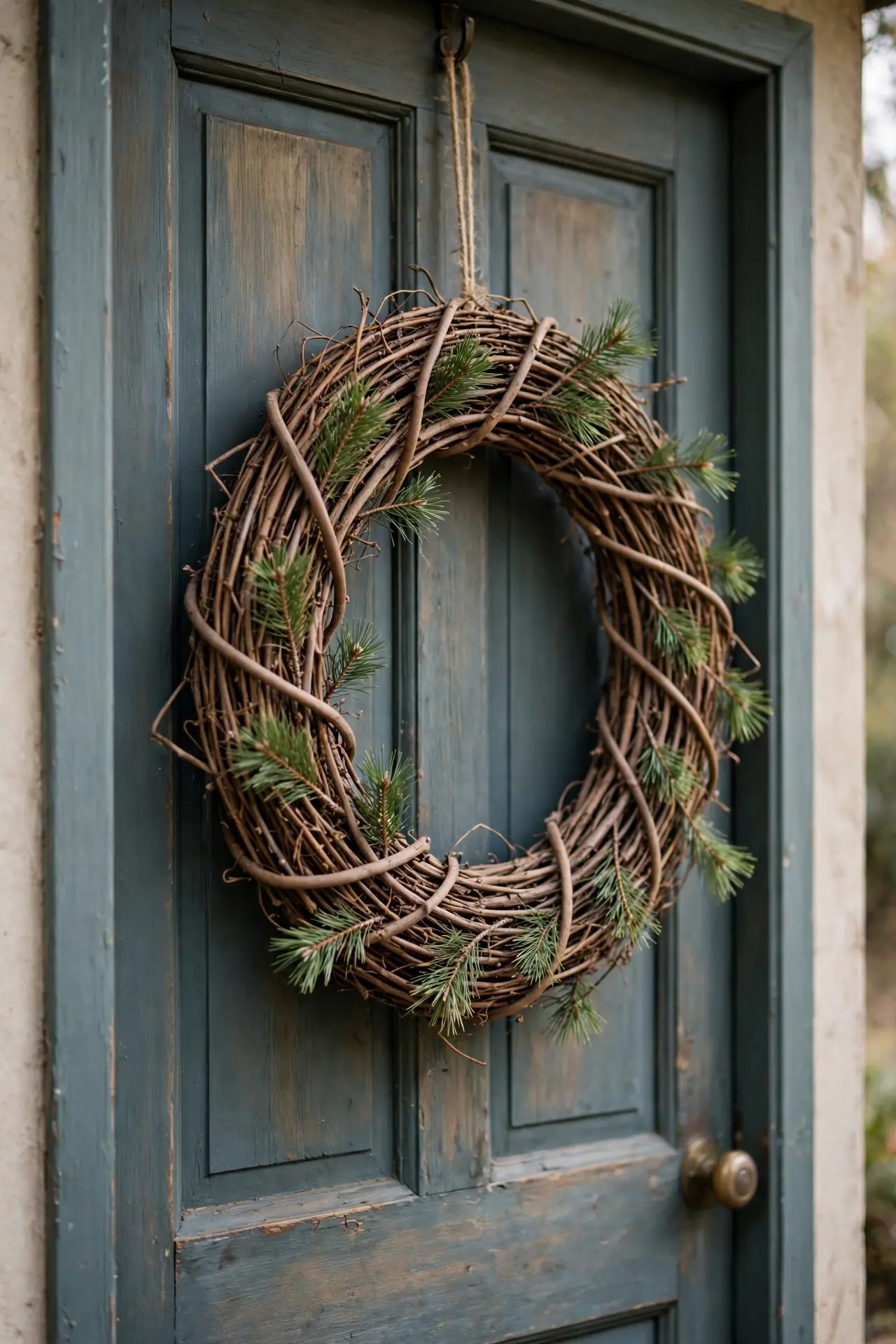 how to make a simple christmas wreath
