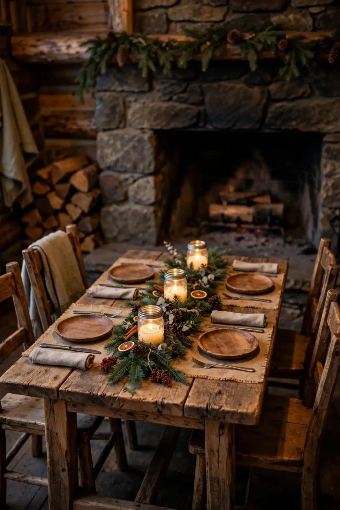 small christmas table decor