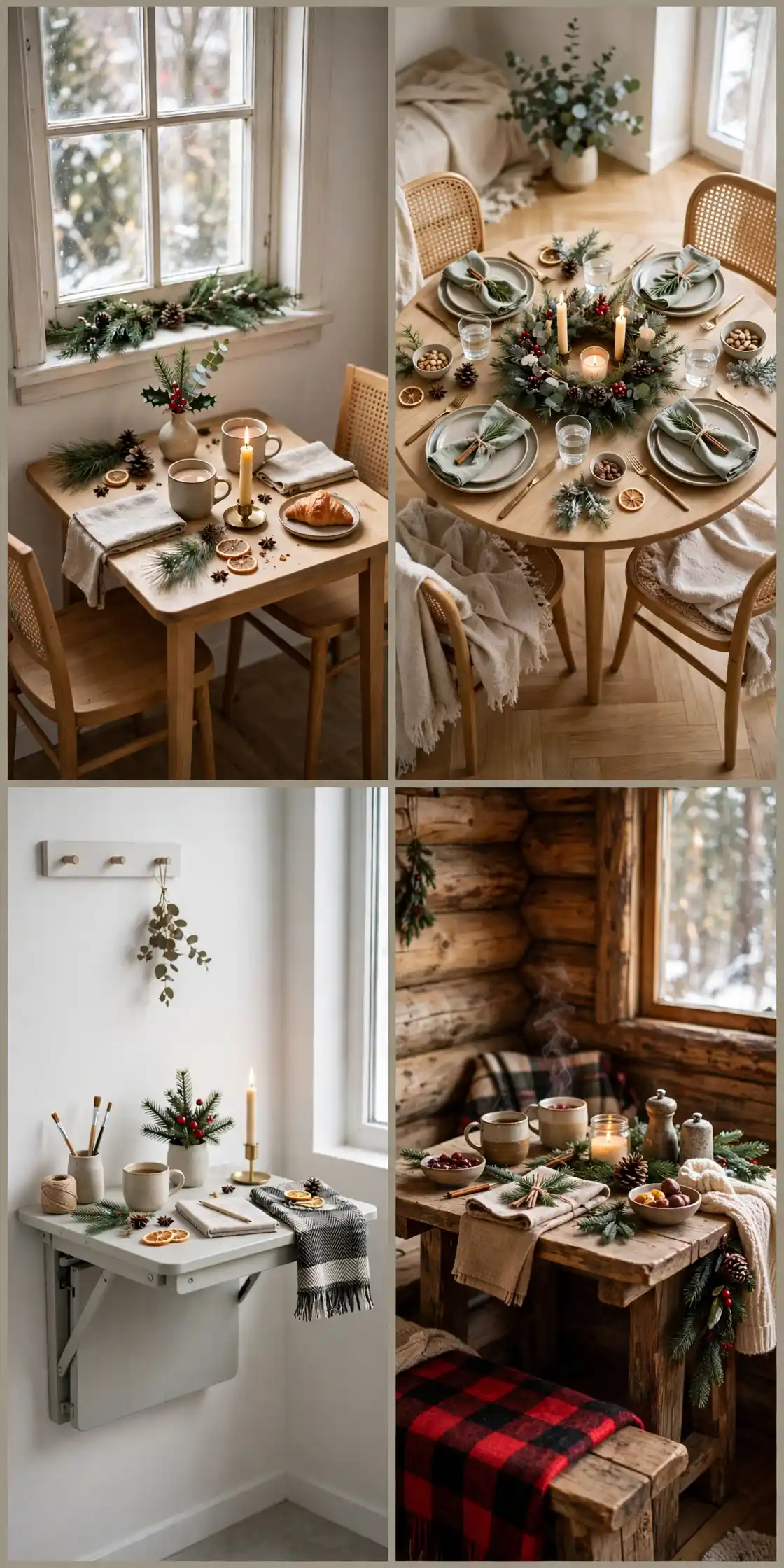 Small Christmas Table Ideas: 22 Clever Looks That Fit Tiny Spaces