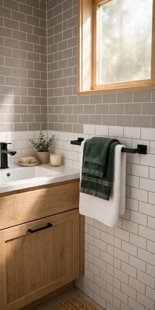 small bathroom christmas decor ideas festive hand towels