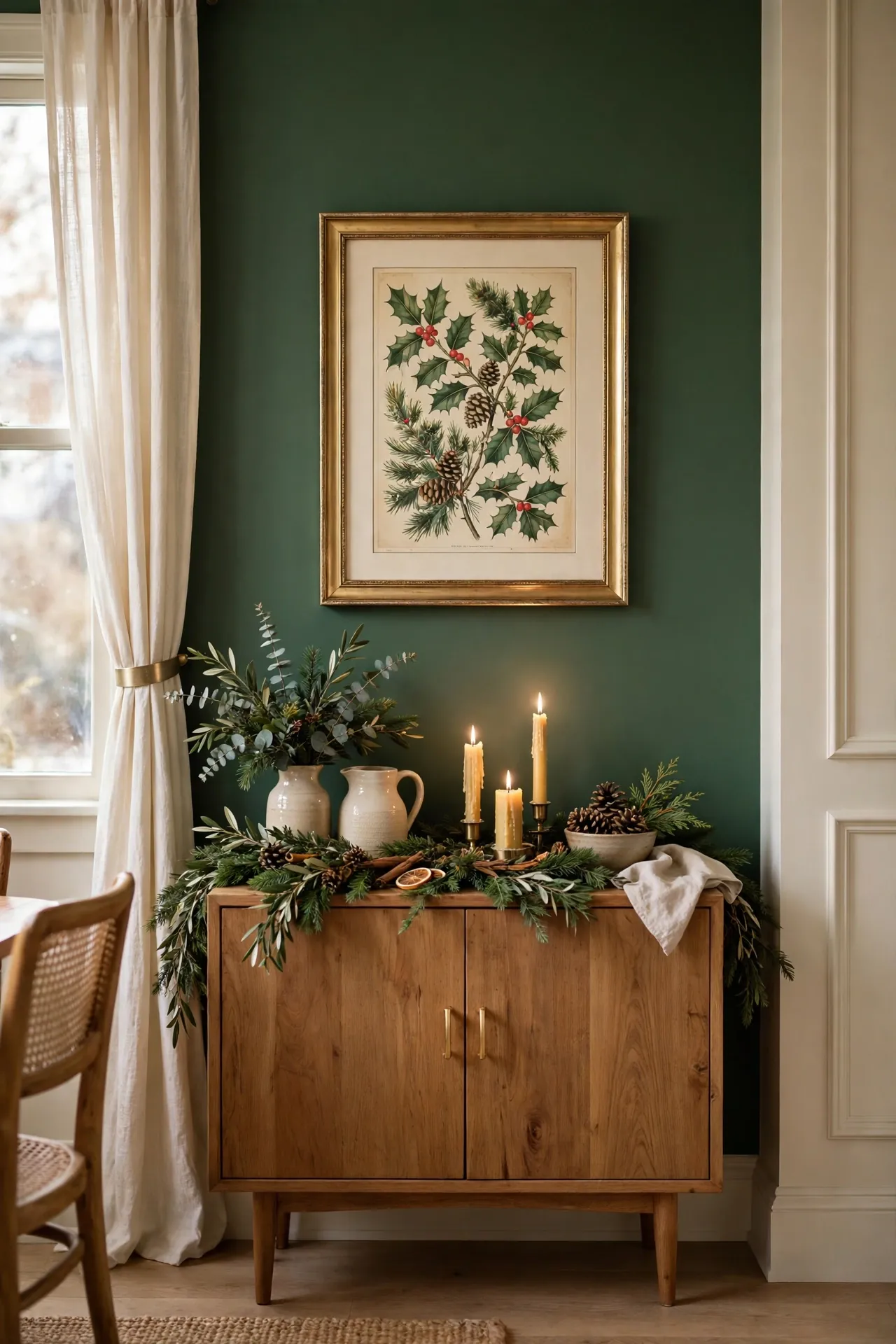 christmas art print swap dining room wall
