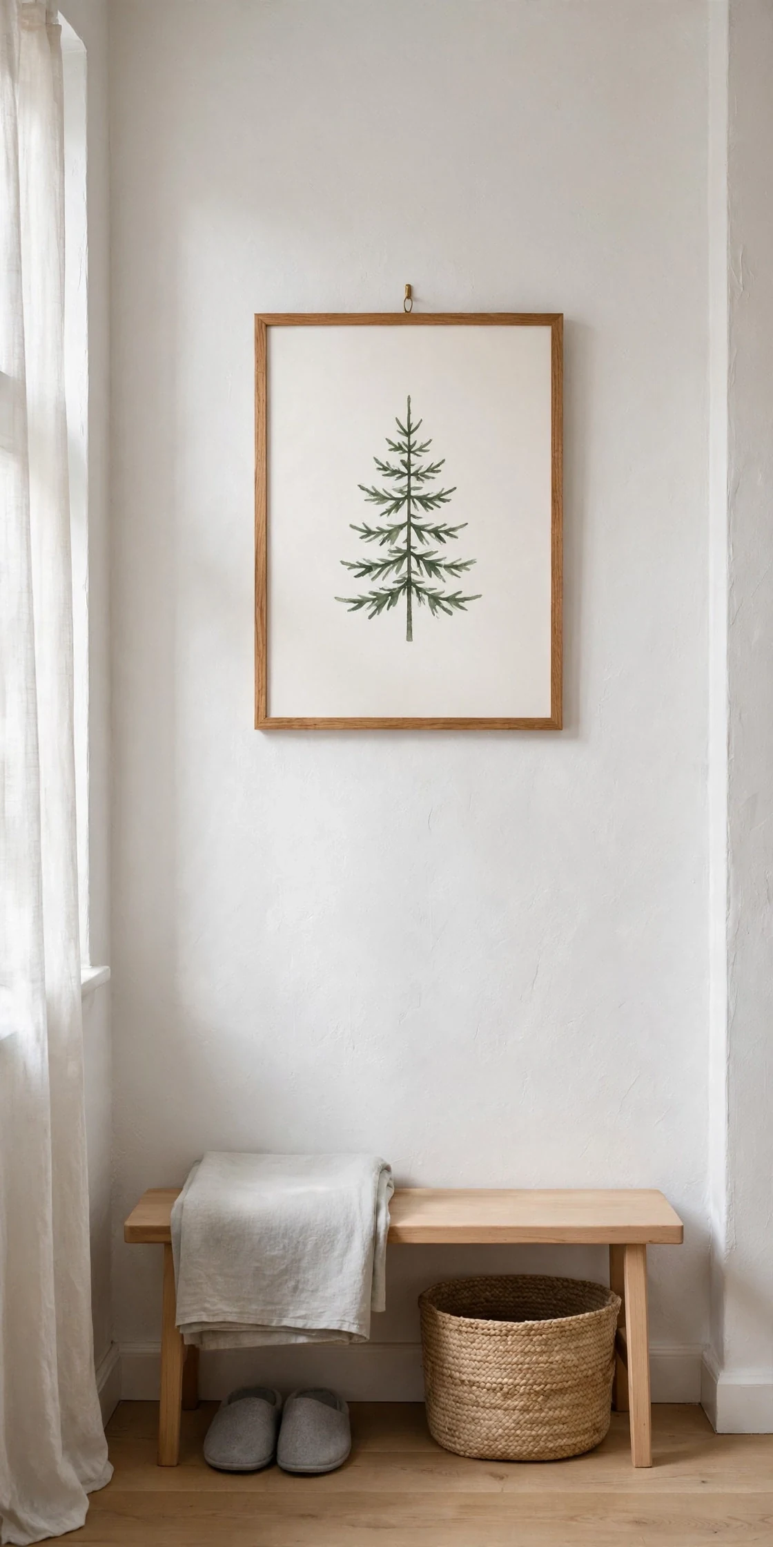 christmas wall art print small entryway