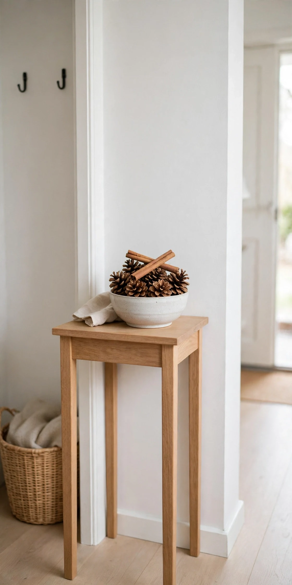 christmas scent sachet pinecone bowl entryway
