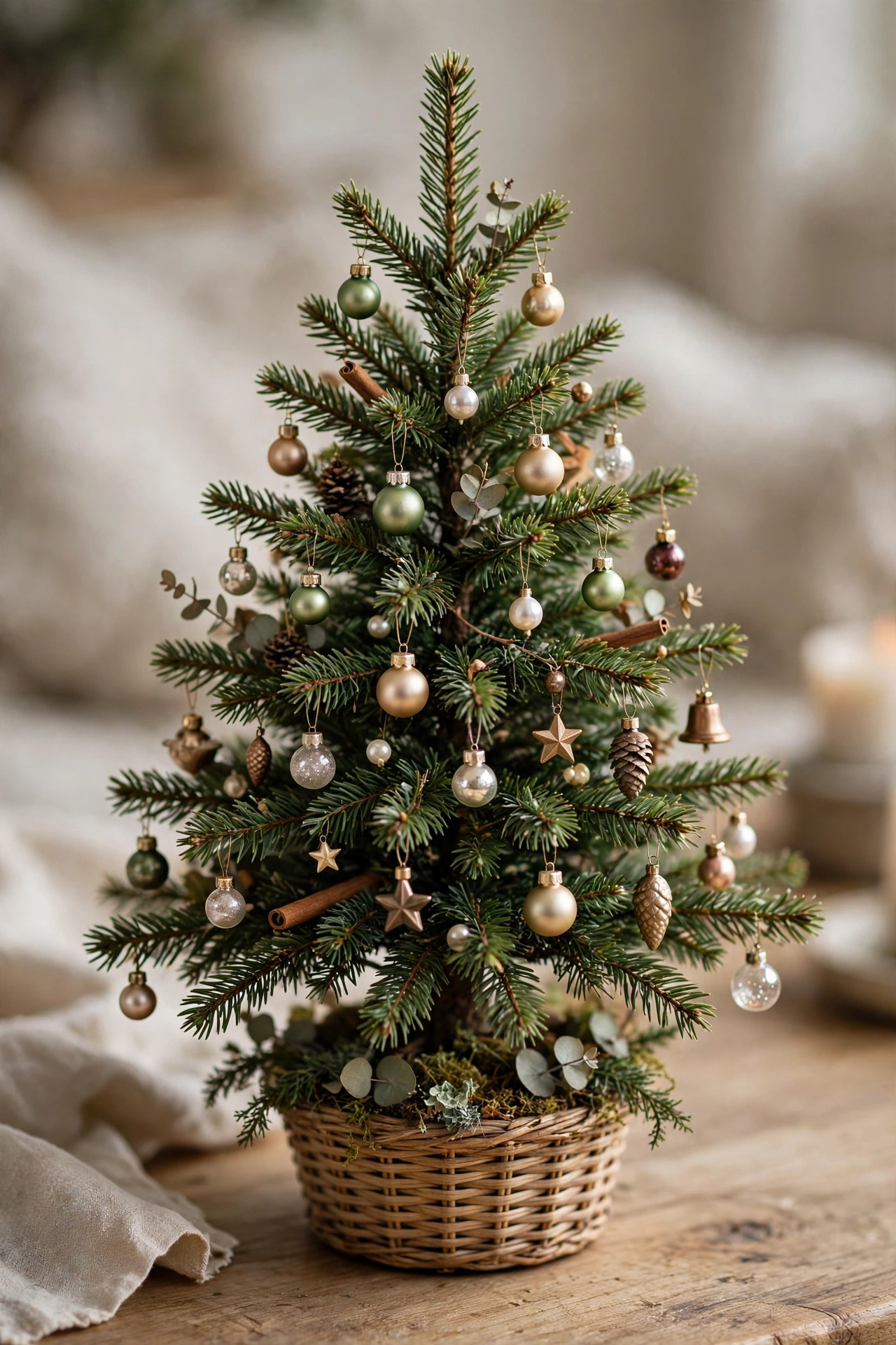 small christmas tree ornament scale proportion