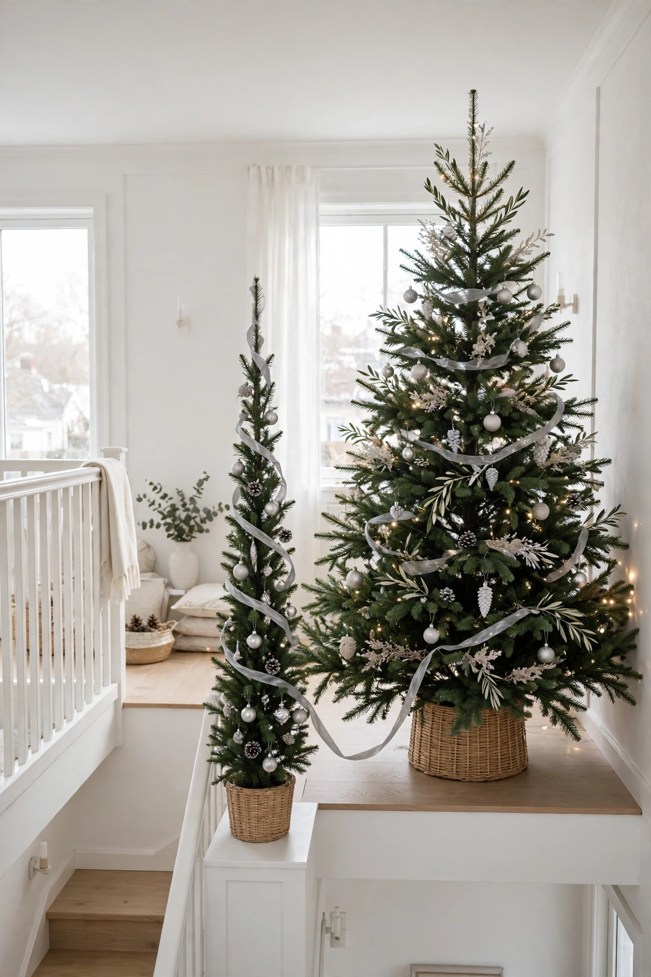 slim tree companion to full christmas tree