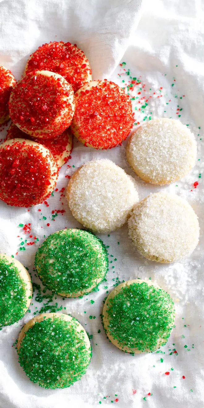 sparkle sugar cookies sanding sugar christmas