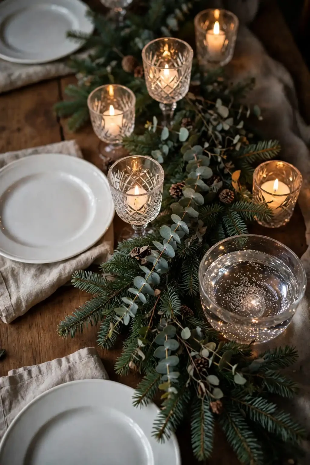 christmas decor dining table