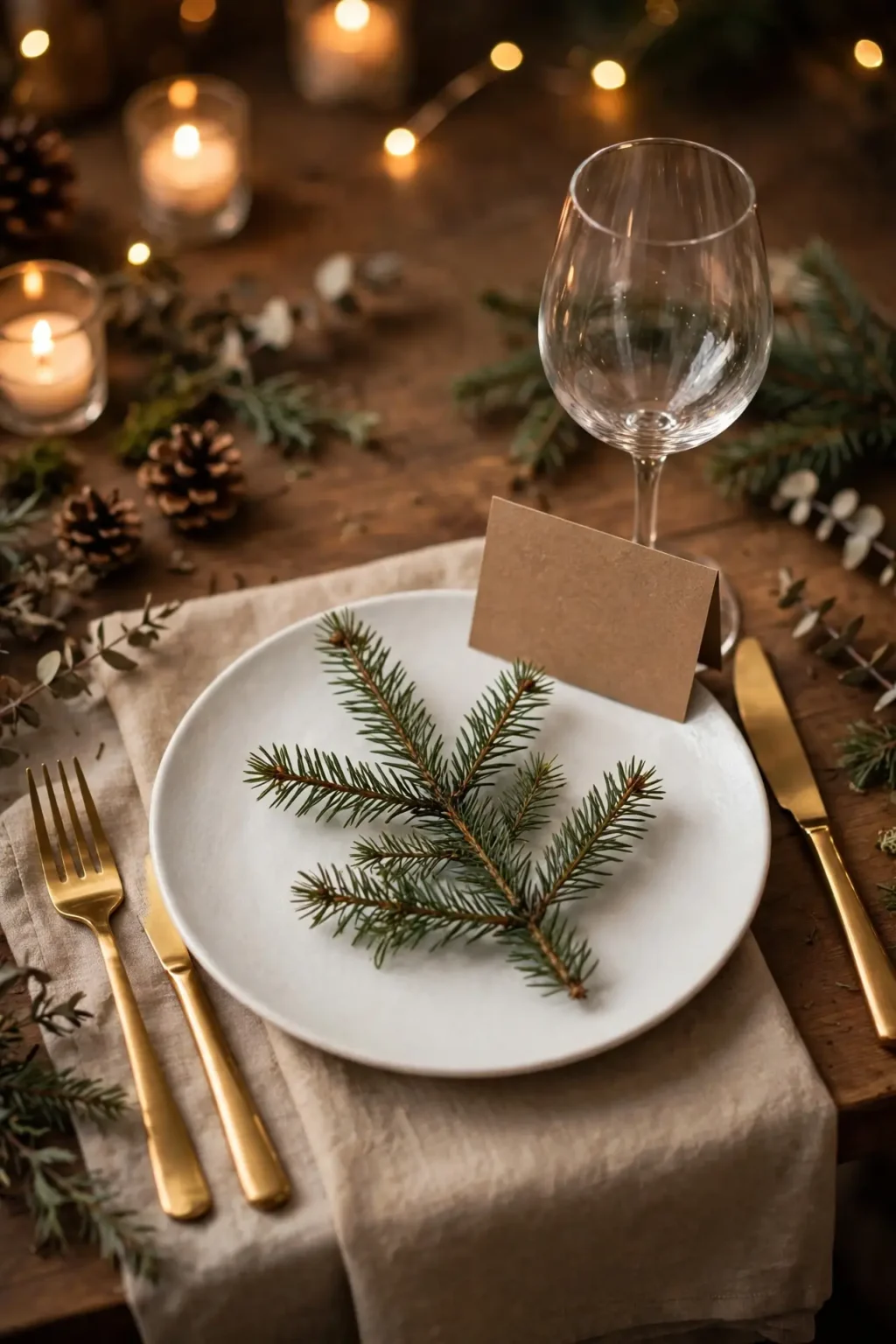modern christmas table settings ideas