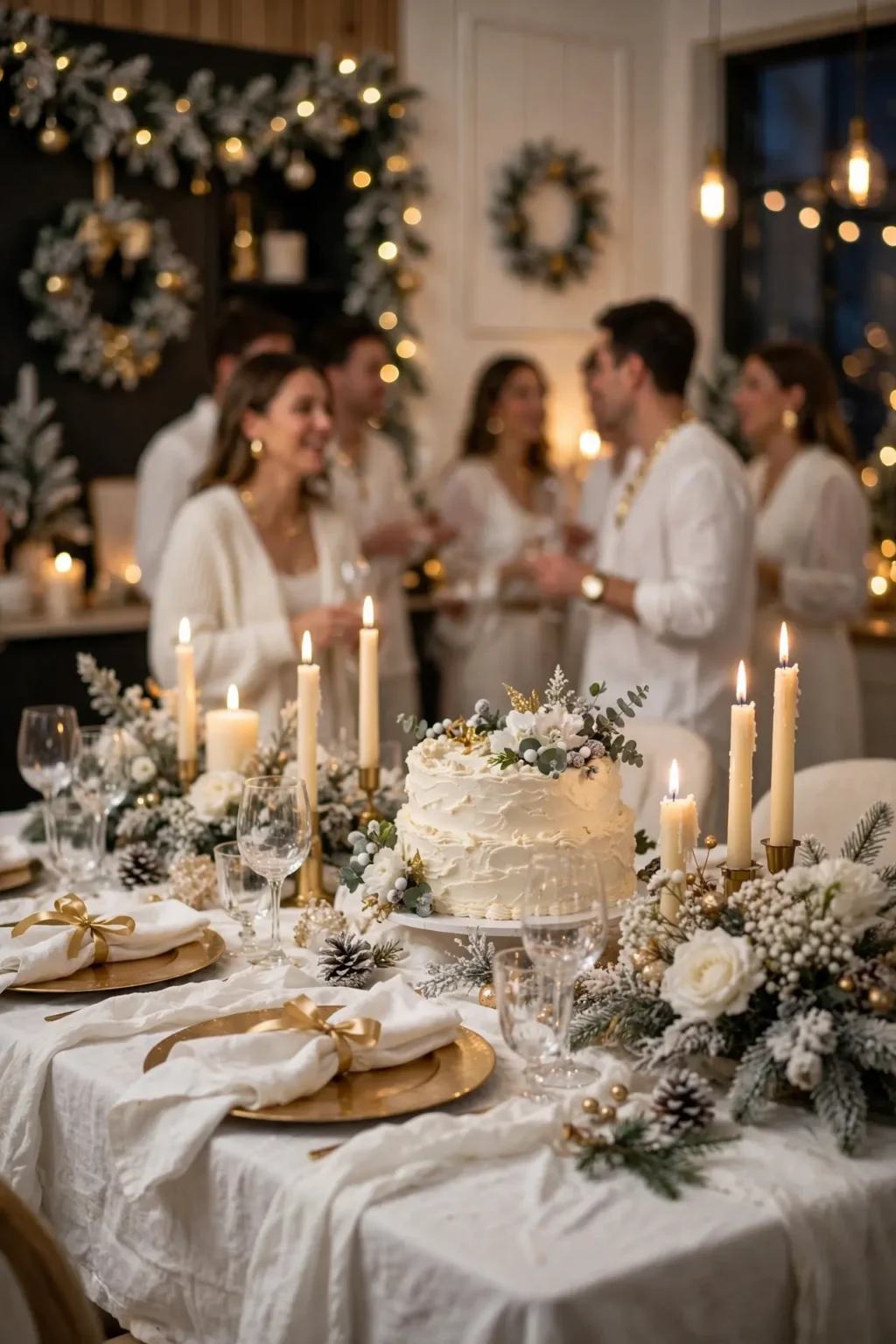 white christmas theme party