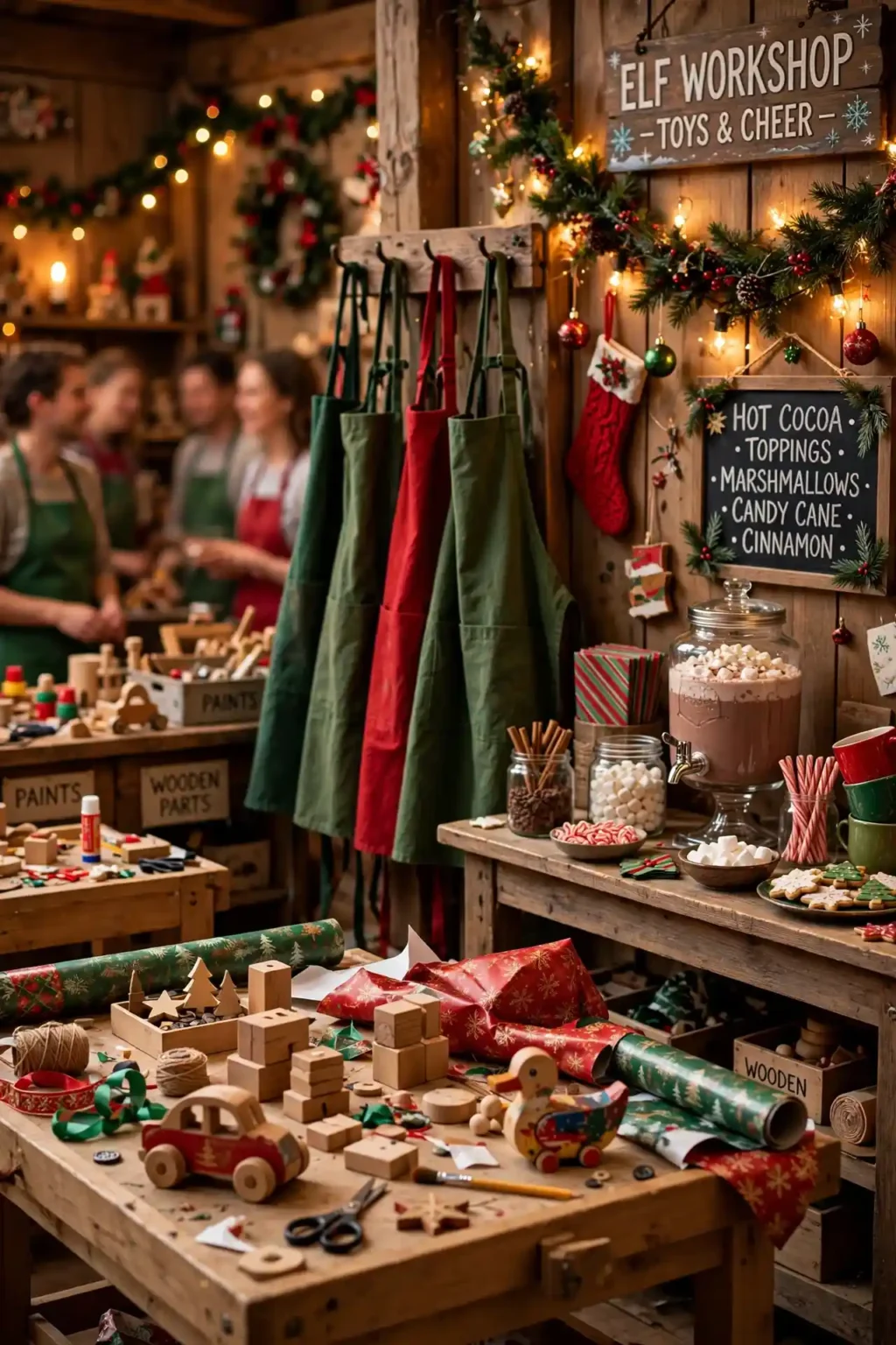 elf themed christmas party