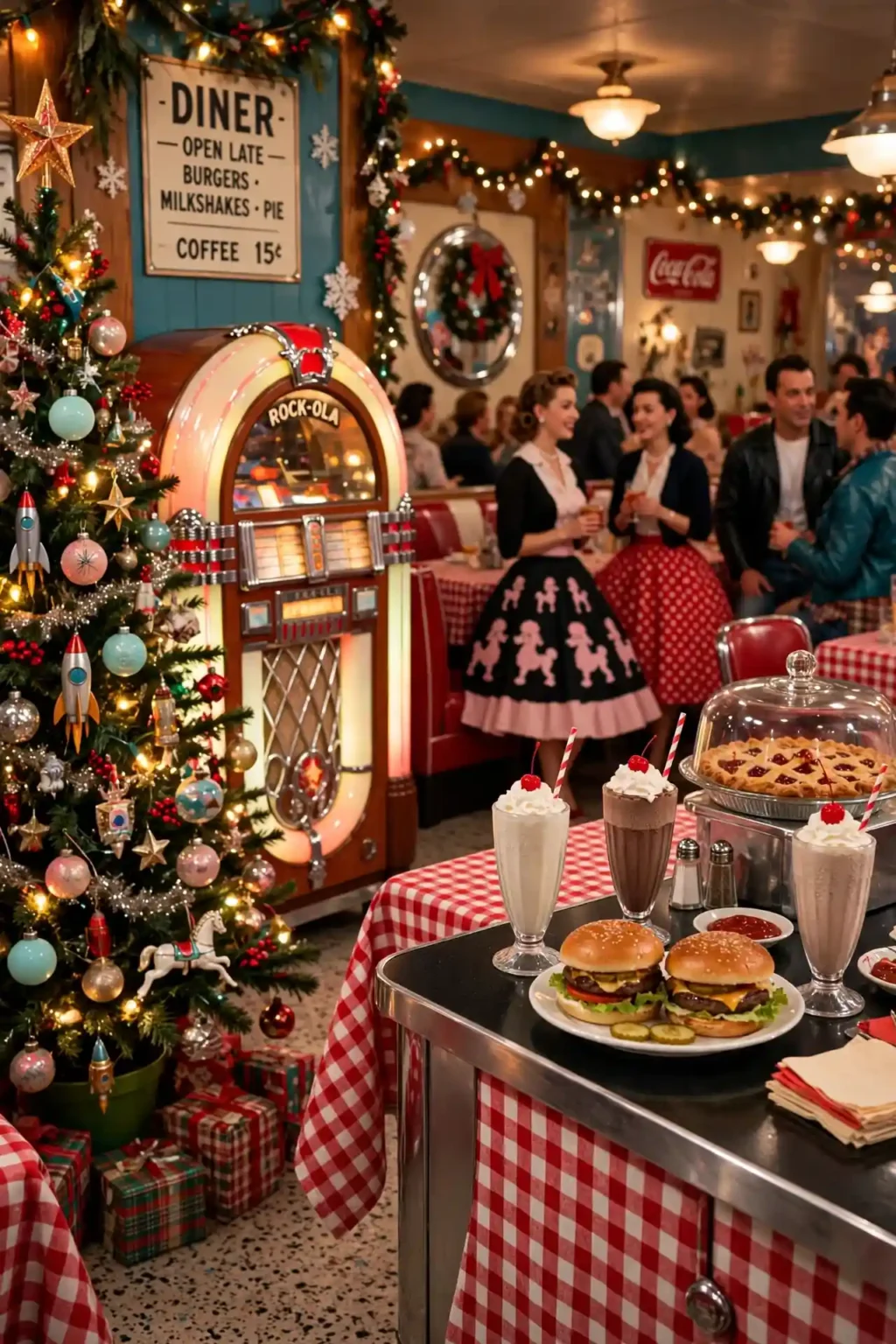50s christmas party theme