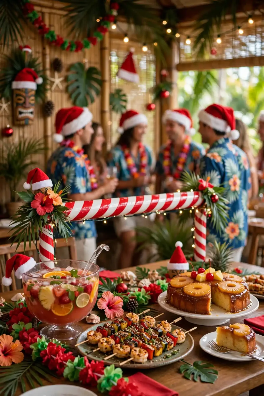 christmas luau party