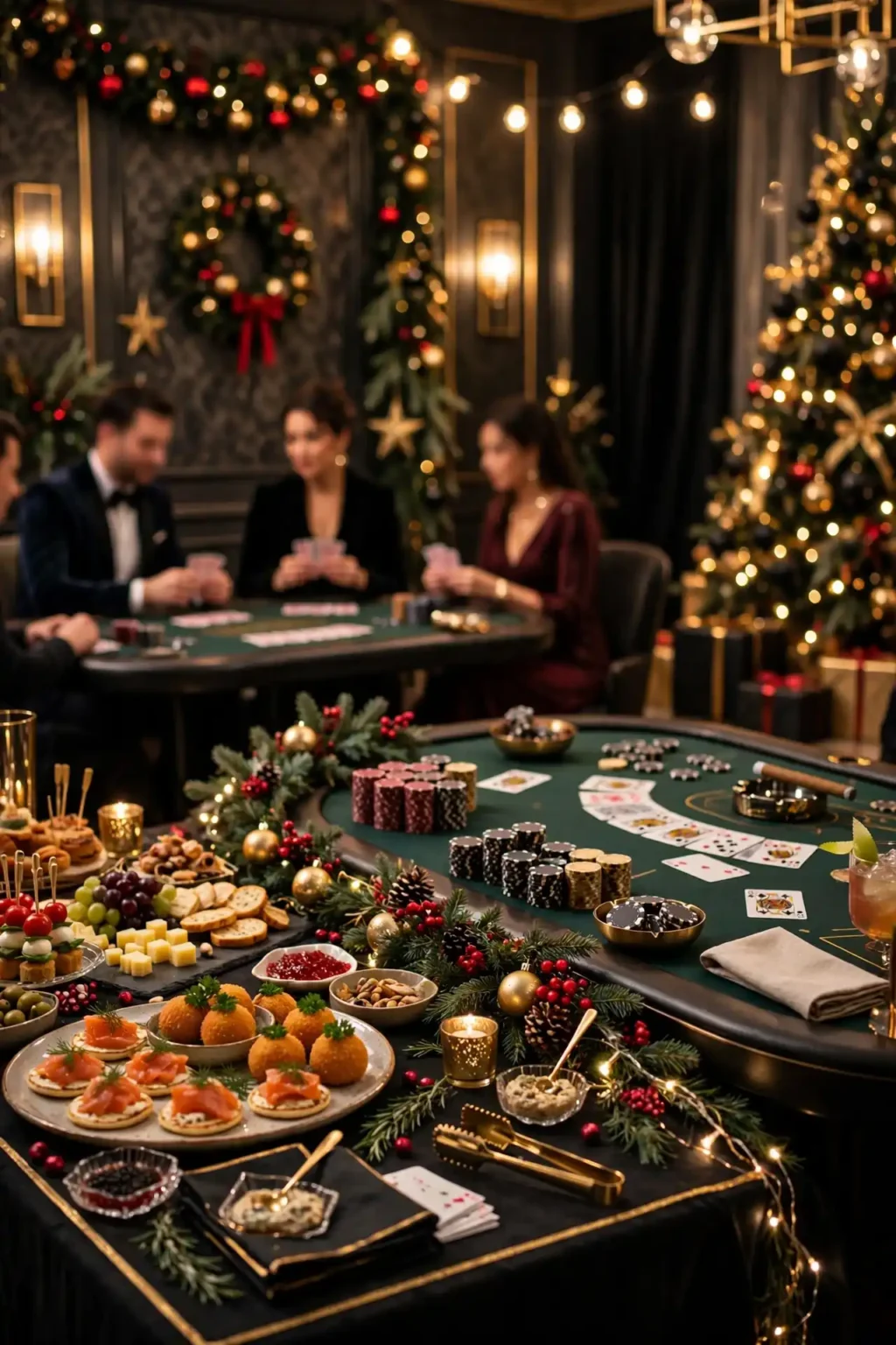 casino themed christmas party