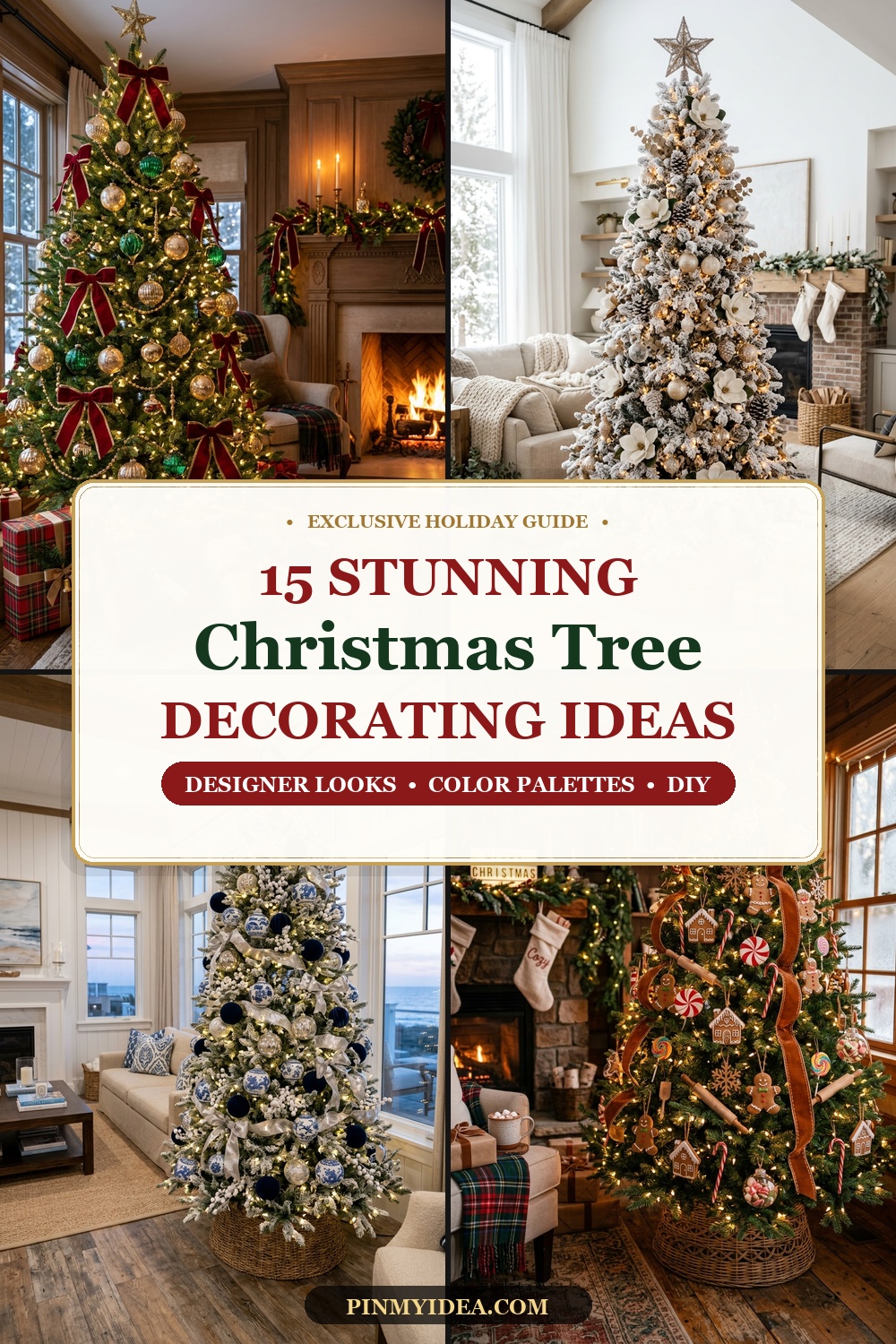 15 Stunning Christmas Tree Decorating Ideas & Themes for a Designer Holiday Look