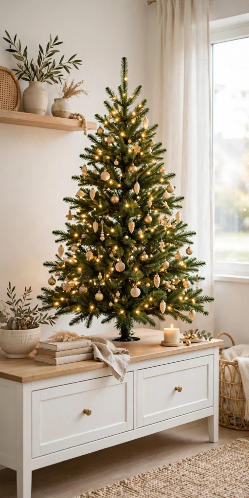 pre lit battery operated tabletop christmas tree warm lights