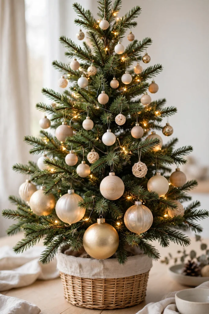mini ornaments scale for small christmas tree decorating