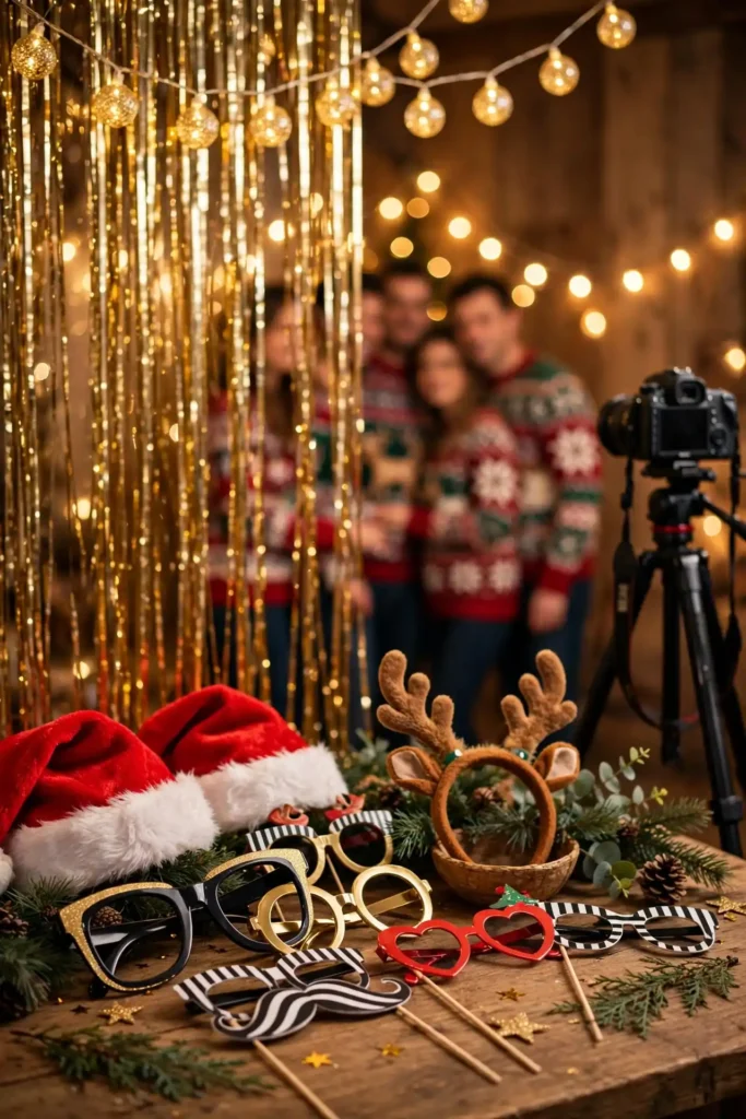 ugly sweater party photo booth