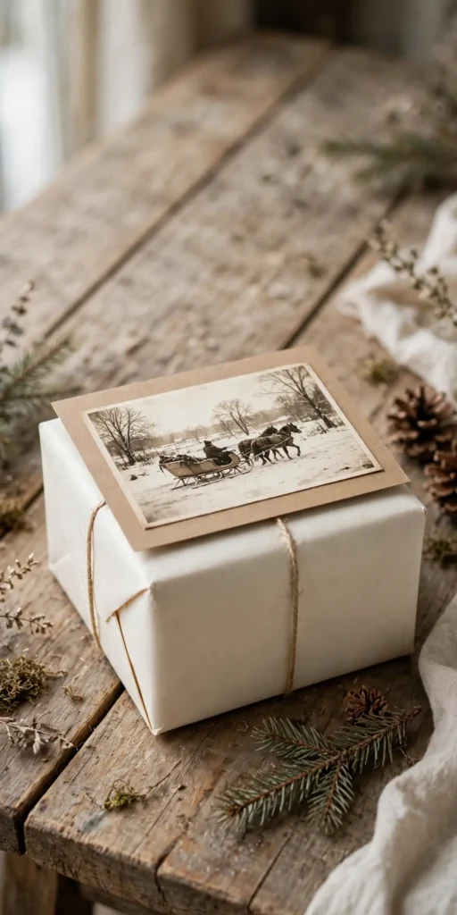 old christmas wrapping paper