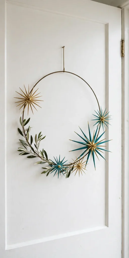 midcentury christmas wreath retro