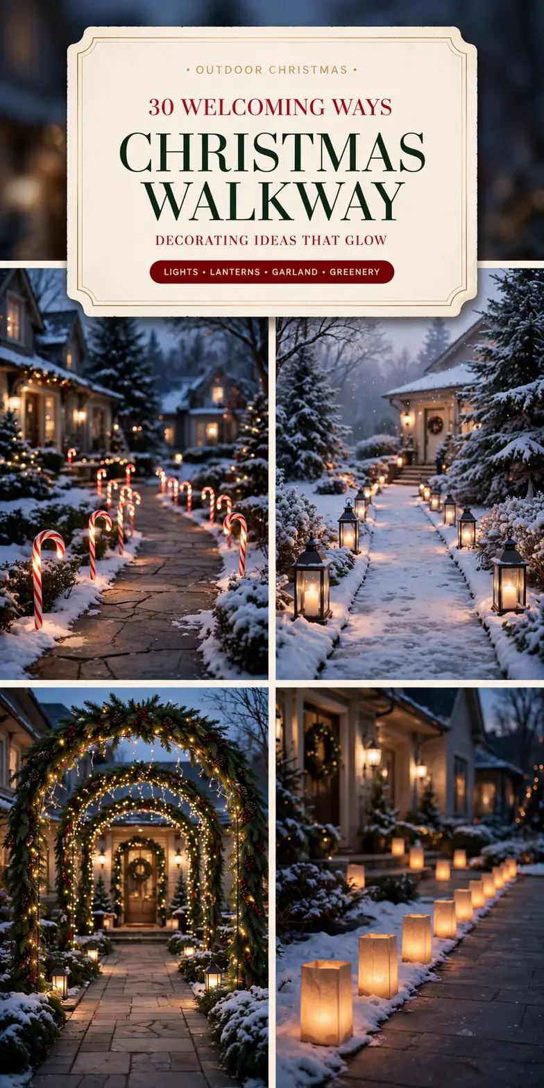 Christmas Walkway Decorating Ideas: 30 Welcoming Ways to Light the Path to Your Door