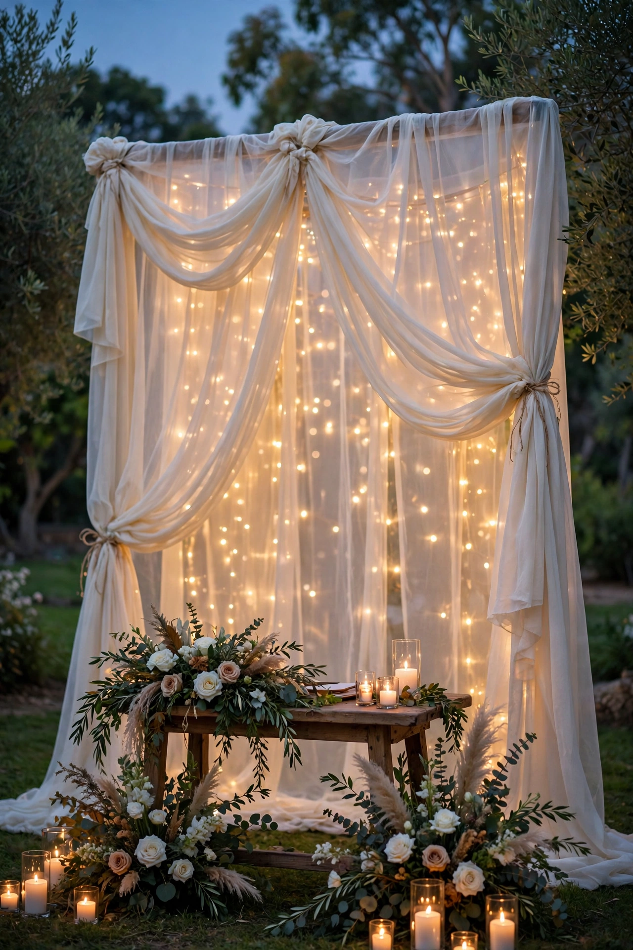 wedding ceremony backdrop with draped fabric wedding ceremony backdrop with draped fabric
