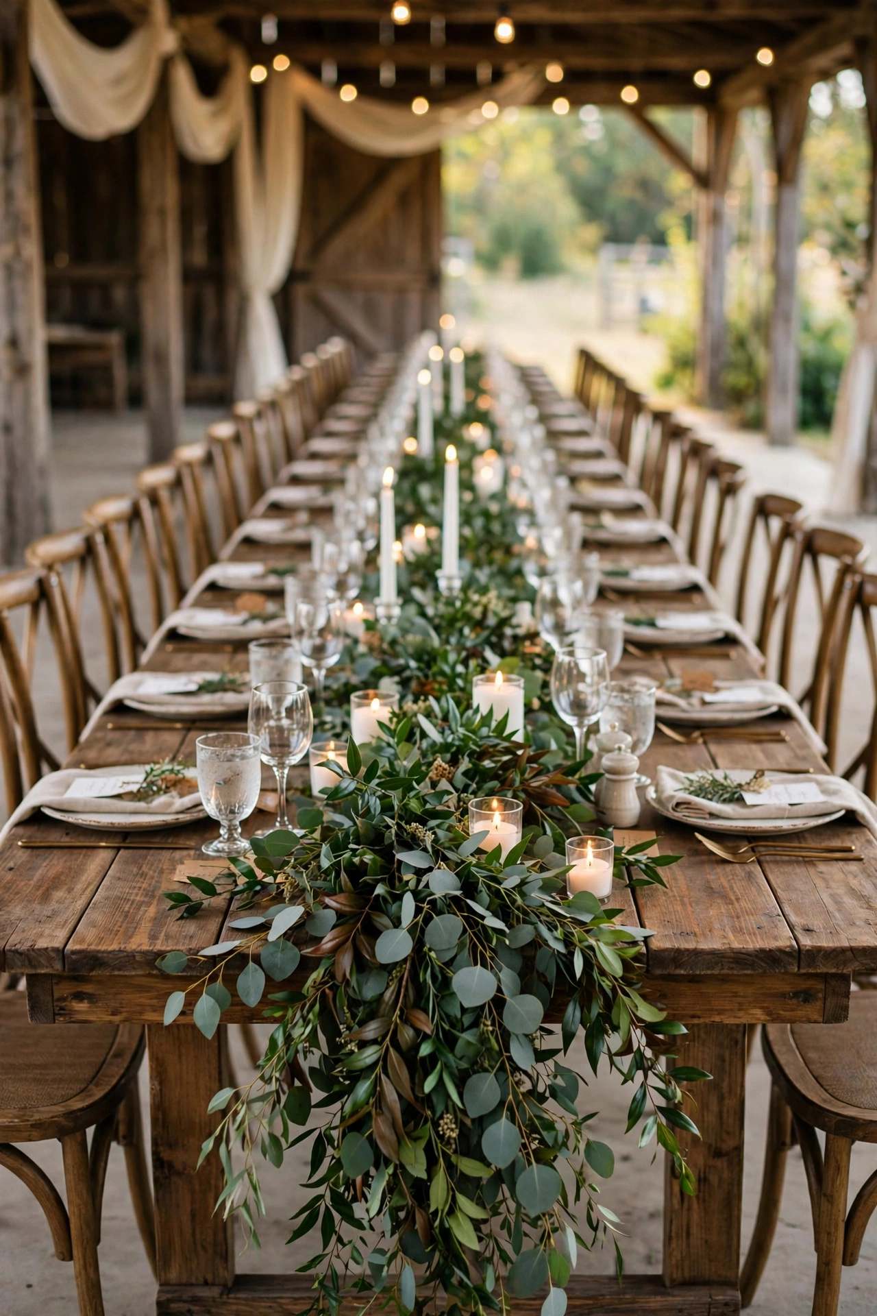 wedding table greenery garland runner centerpiece wedding table greenery garland runner centerpiece