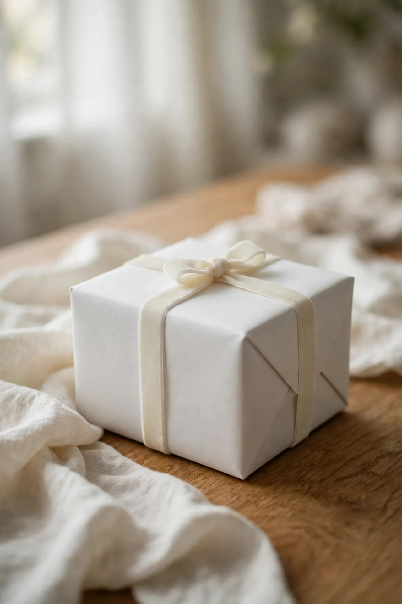 christmas gift wrapping ideas elegant white velvet ribbon