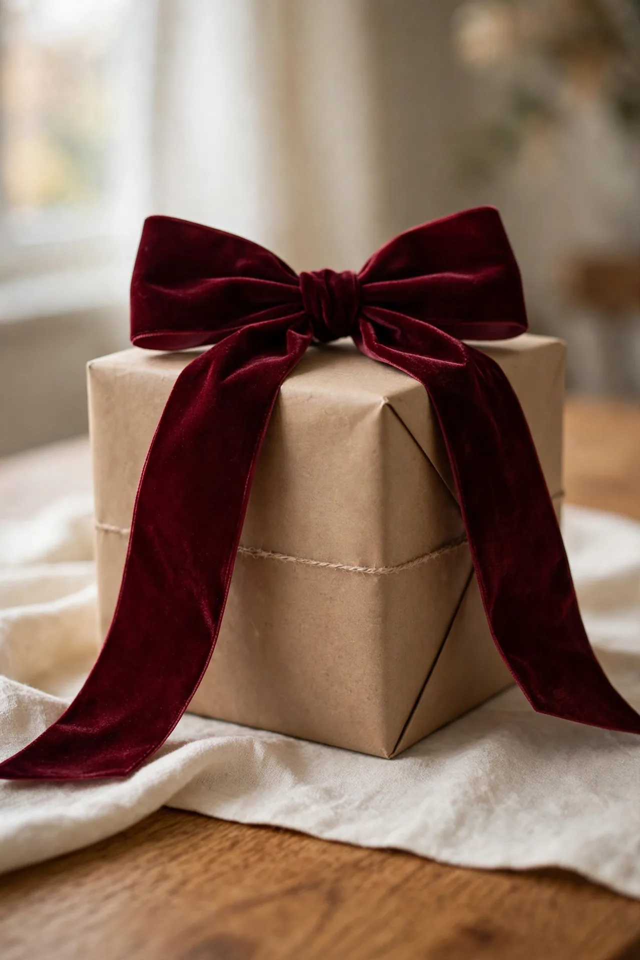 beautiful christmas gift wrap velvet bow topper