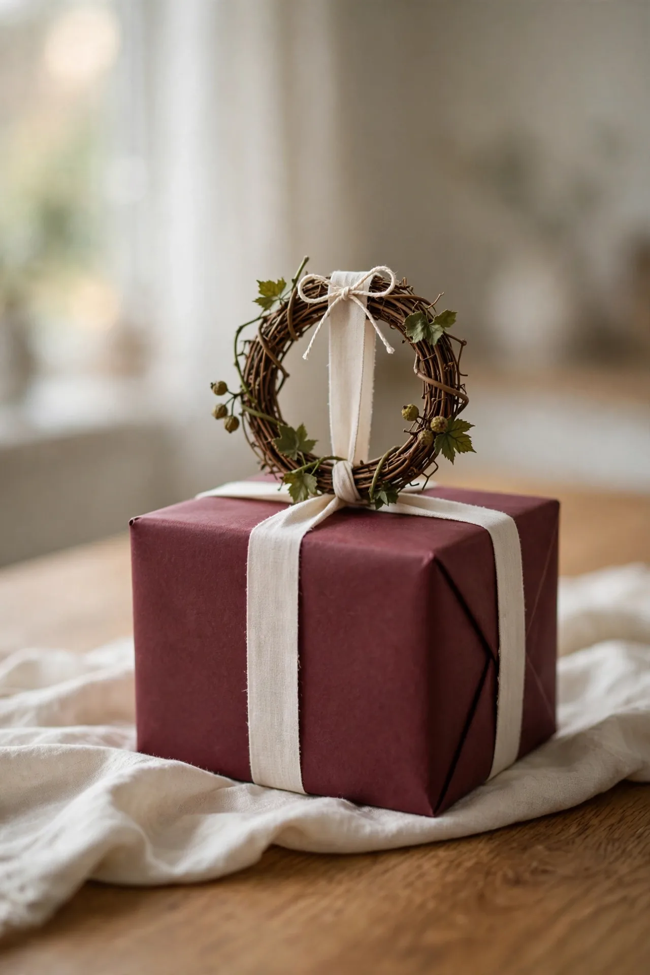 mini wreath gift topper christmas presents
